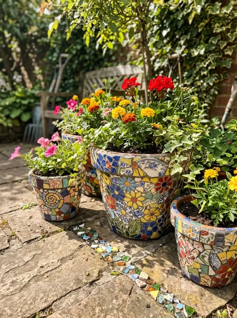 Mosaic Flower Pots