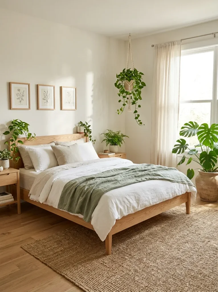 Natural Greenery Bedroom