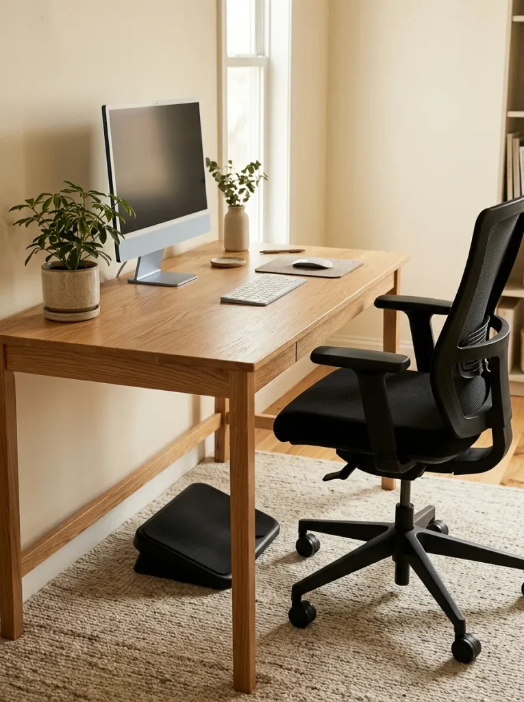 Desk With Footrest