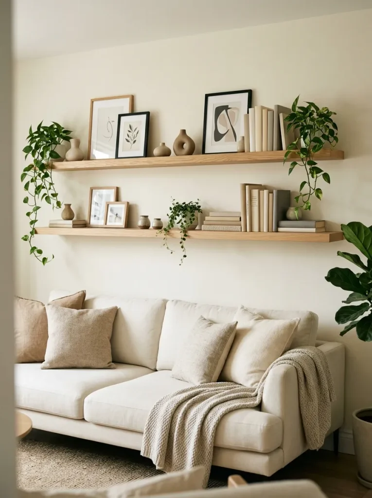 Floating Wooden Shelves