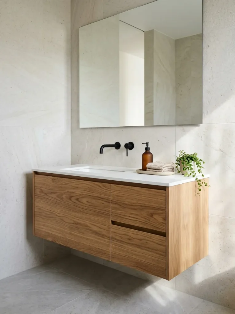 Floating Wood Vanity