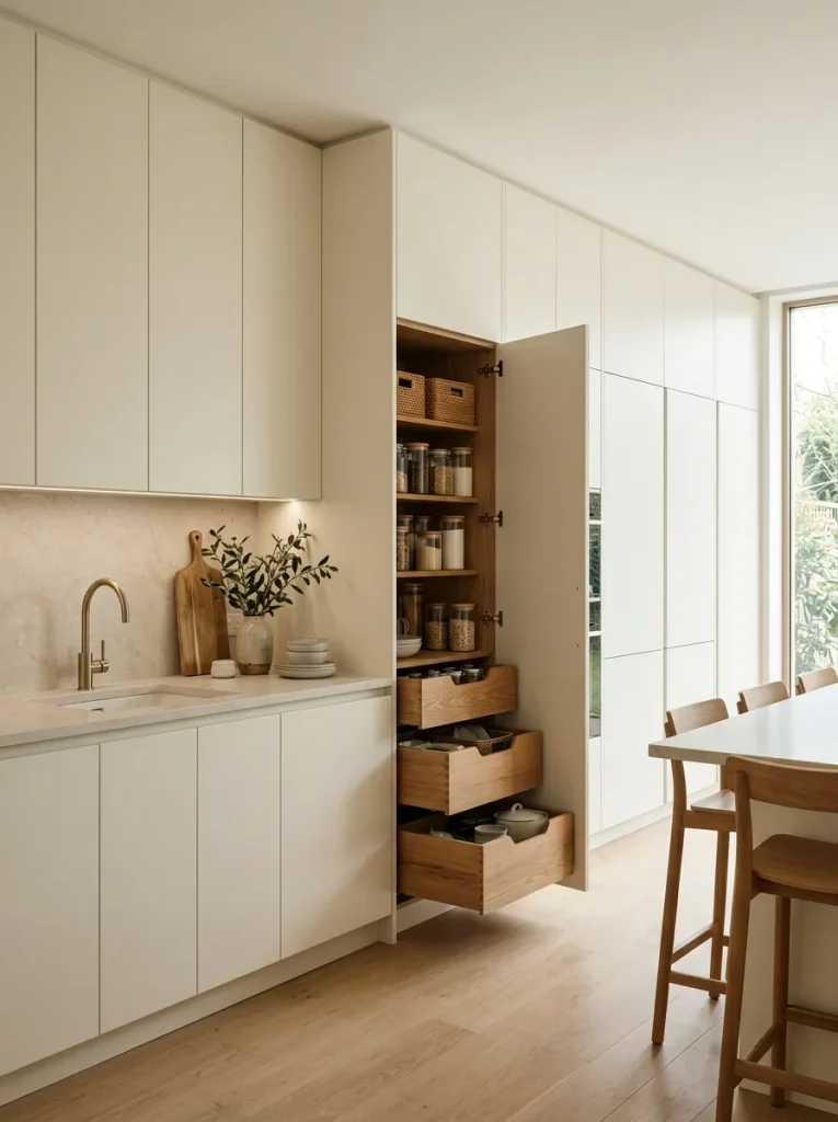 31 Kitchen Ideas That Will Make You Fall in Love Again 22 Hidden Kitchen Storage