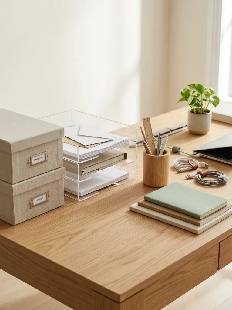 DIY Desk Organization
