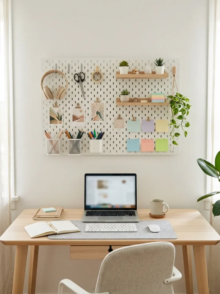 Pegboard Organizer Wall
