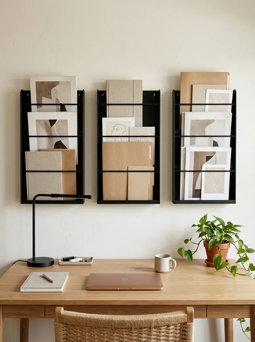 Wall-Mounted Magazine Racks