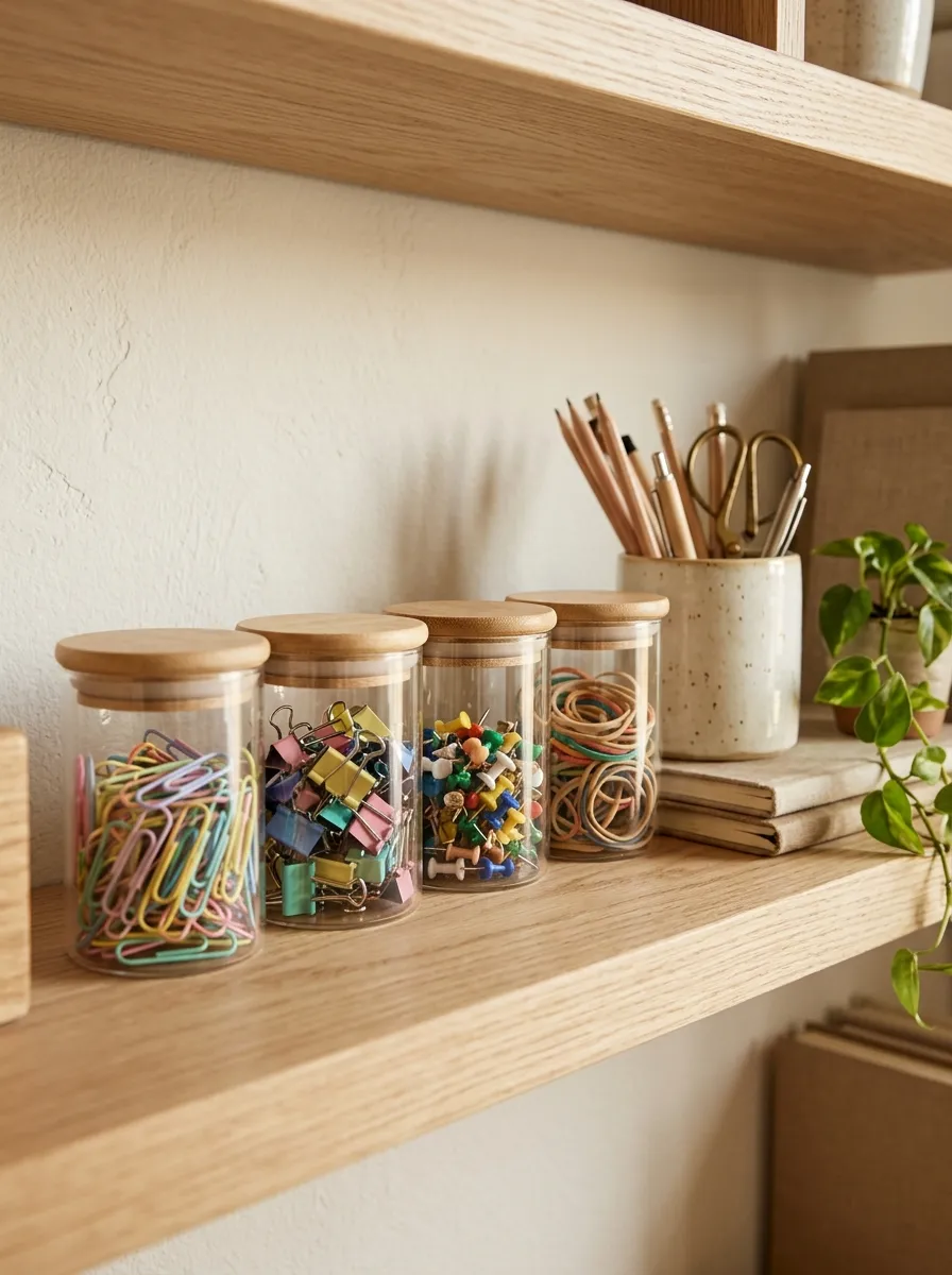 Labeled Supply Jars