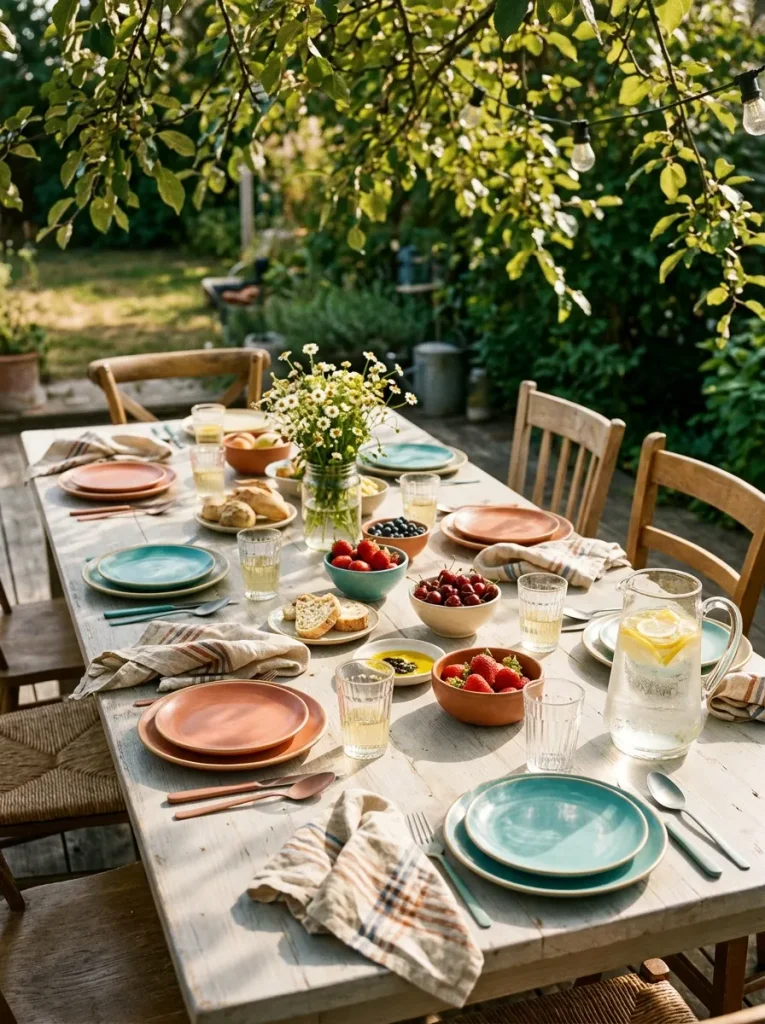 Colorful Outdoor Dinnerware