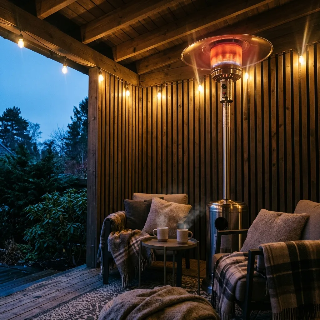 Outdoor Living Space Ideas: 30 Spots Made for Gathering 30 Heater Warm Corner