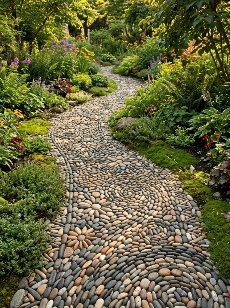 Pebble Mosaic Path
