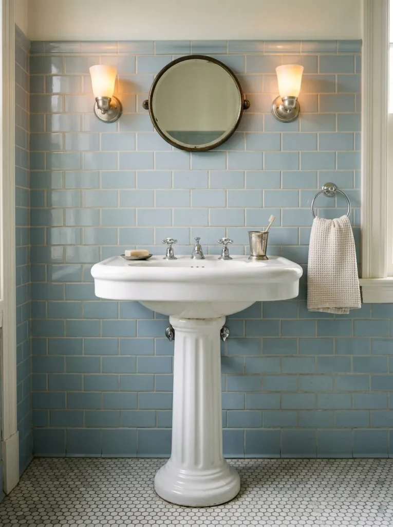 26 Timeless Bathroom Design Ideas Your Guests Will Envy 13 Pedestal Sink Charm