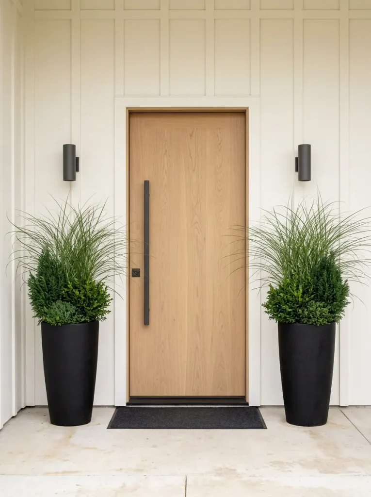 Modern Black Planters