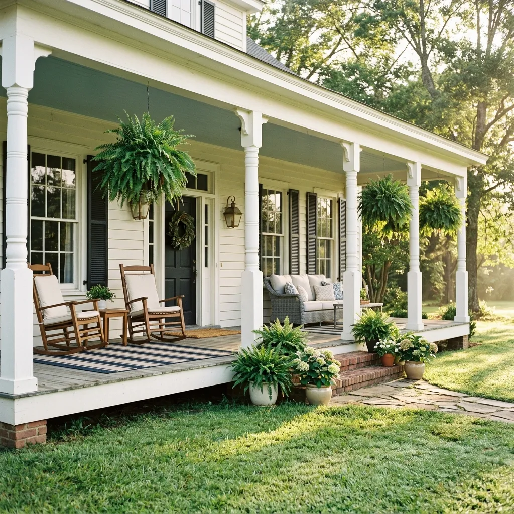 Outdoor Living Space Ideas: 30 Spots Made for Gathering 8 Covered Porch Retreat