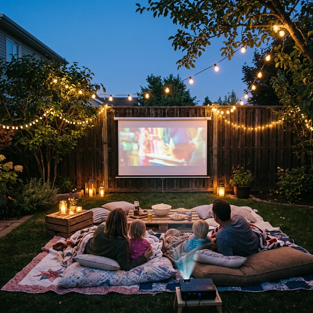 29 Backyard Decor Ideas That Turn Heads This Season 13 Outdoor Movie Nook