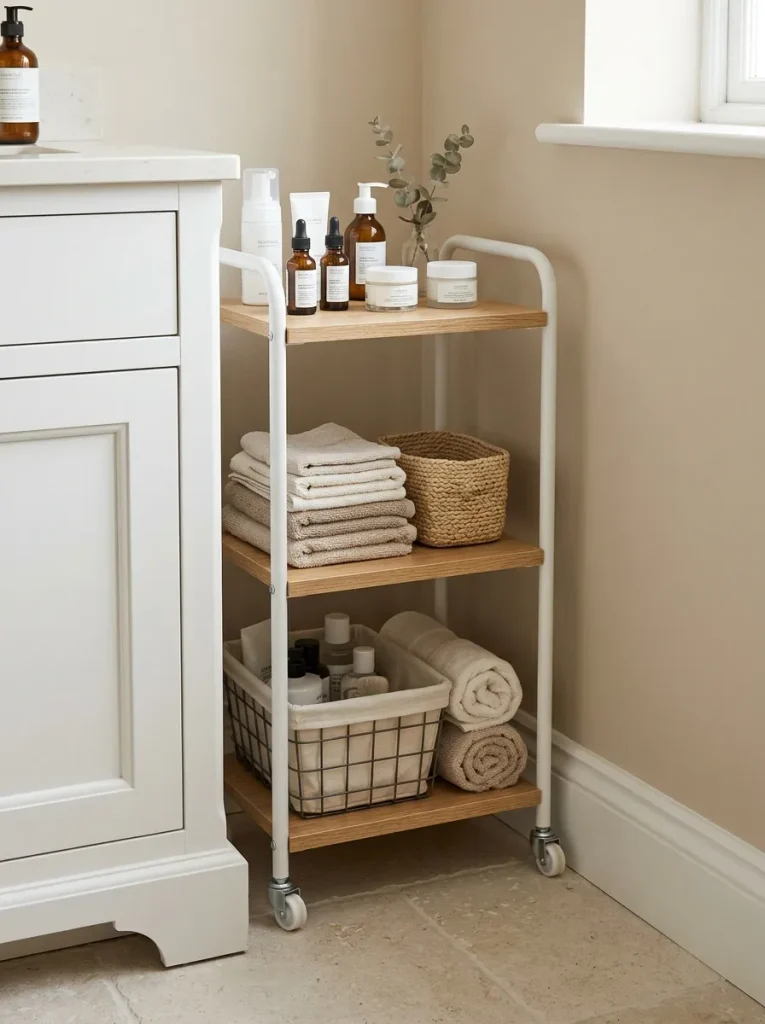 Slim Rolling Storage Cart