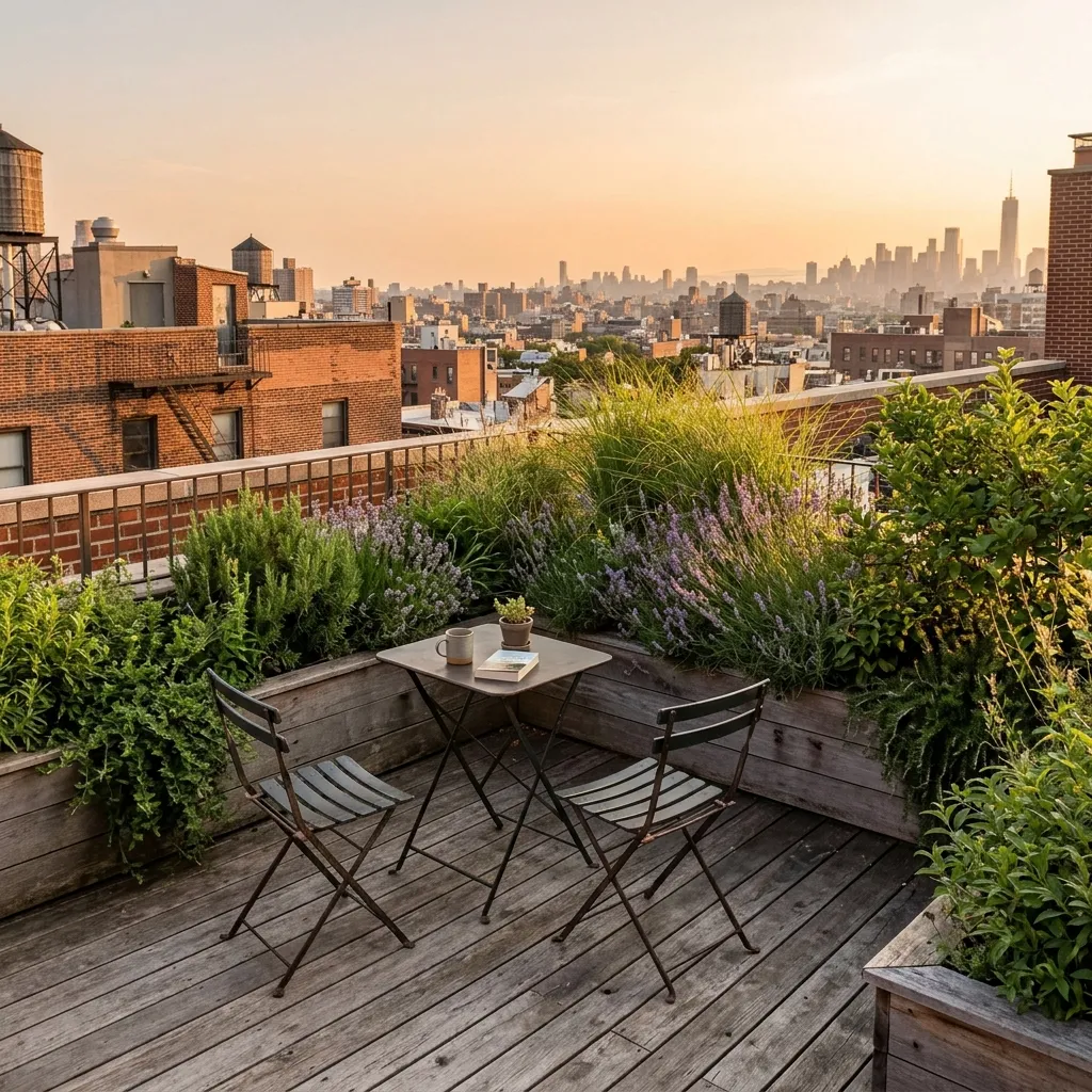 Outdoor Living Space Ideas: 30 Spots Made for Gathering 12 Rooftop Garden Seating
