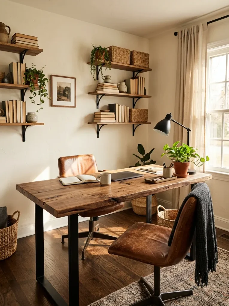 Rustic Wood Office