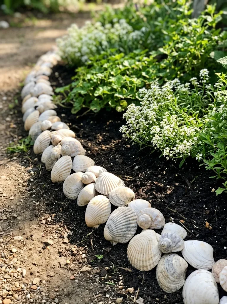 Seashell Garden Border