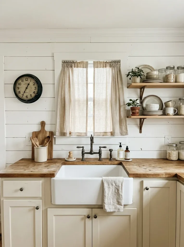 White Shiplap Walls