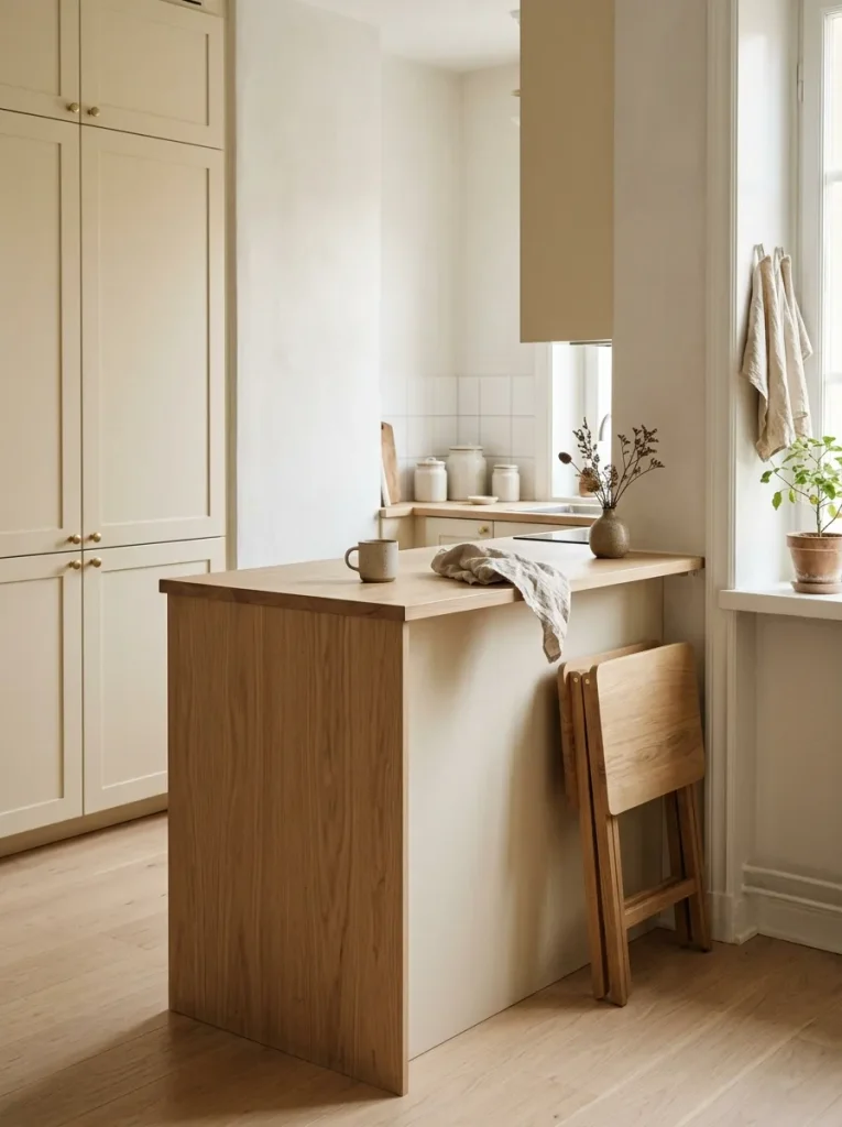 Small Kitchen Ideas: 29 Brilliant Ways to Gain Space 26 Foldable Kitchen Stools