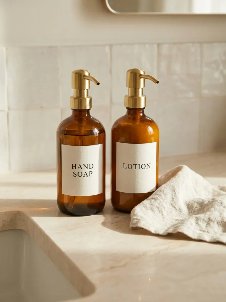 27 Guest Bathroom Ideas That Leave Visitors Pampered 11 Pretty Soap Dispensers