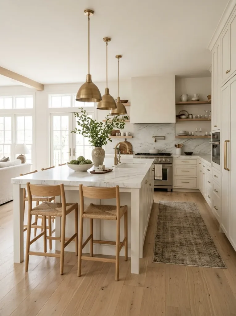 31 Kitchen Ideas That Will Make You Fall in Love Again 10 Marble Kitchen Island