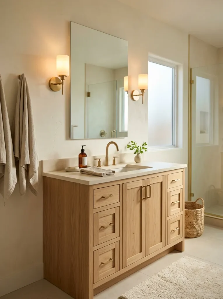 28 Bathroom Decor Ideas That Create a Spa-Worthy Escape 5 Warm Ambient Lighting