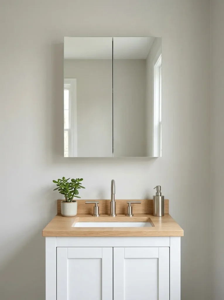 Mirrored Storage Cabinet
