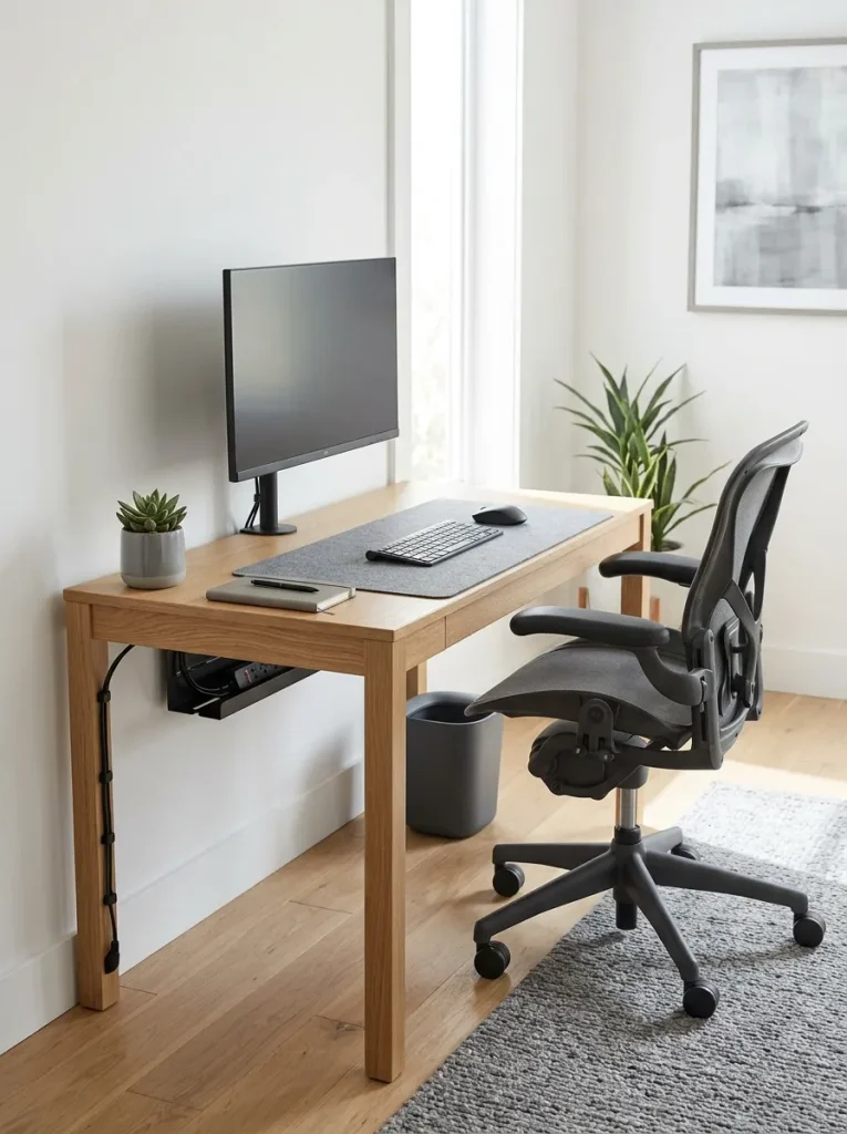 Modern Office with Hidden Cables