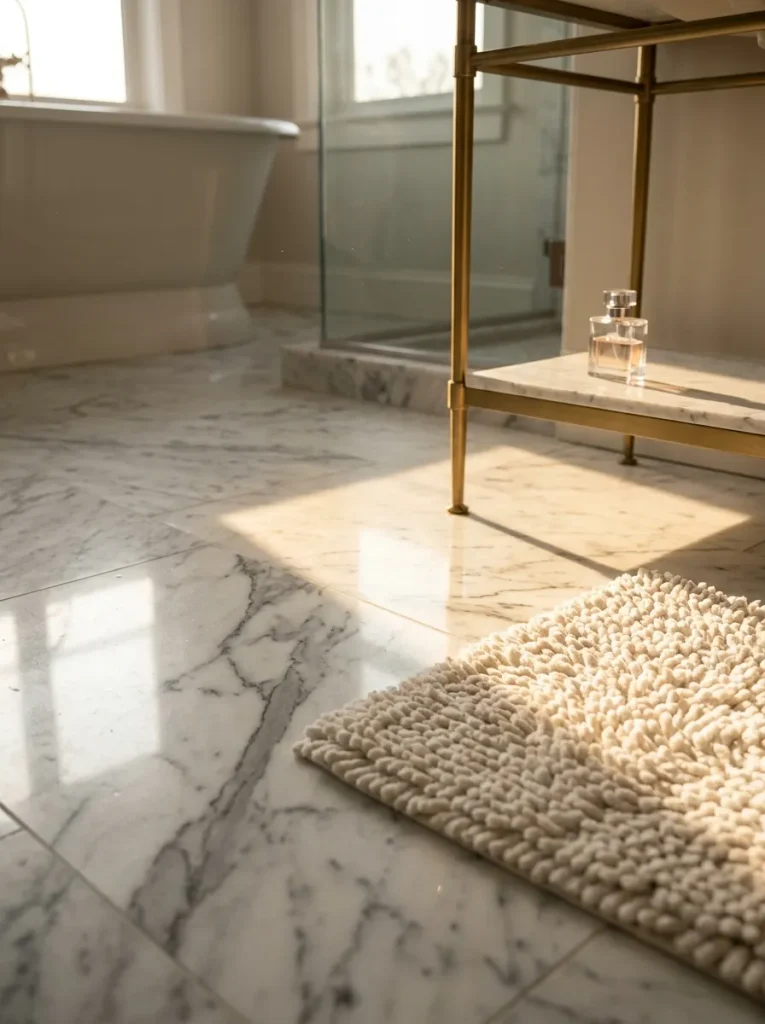 26 Timeless Bathroom Design Ideas Your Guests Will Envy 18 Heated Marble Floor