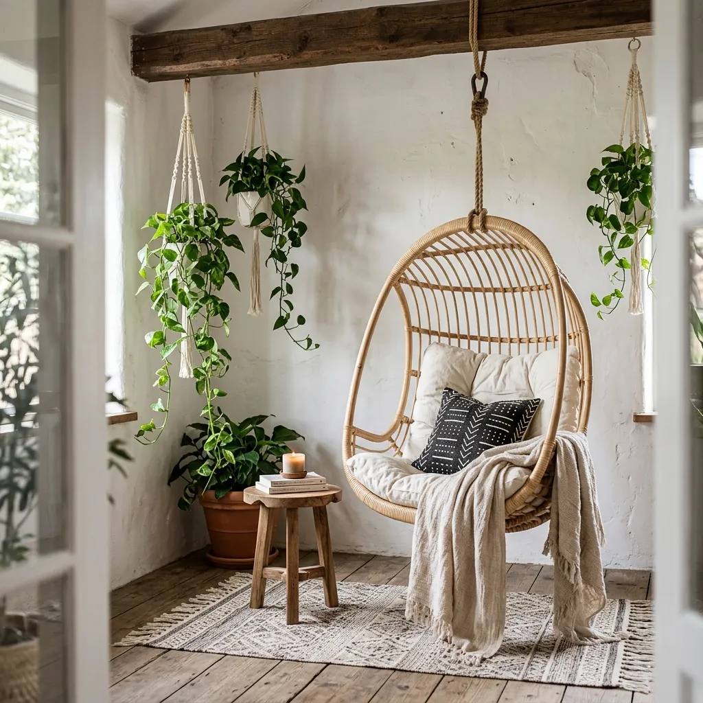 Outdoor Living Space Ideas: 30 Spots Made for Gathering 19 Swing Chair Nook