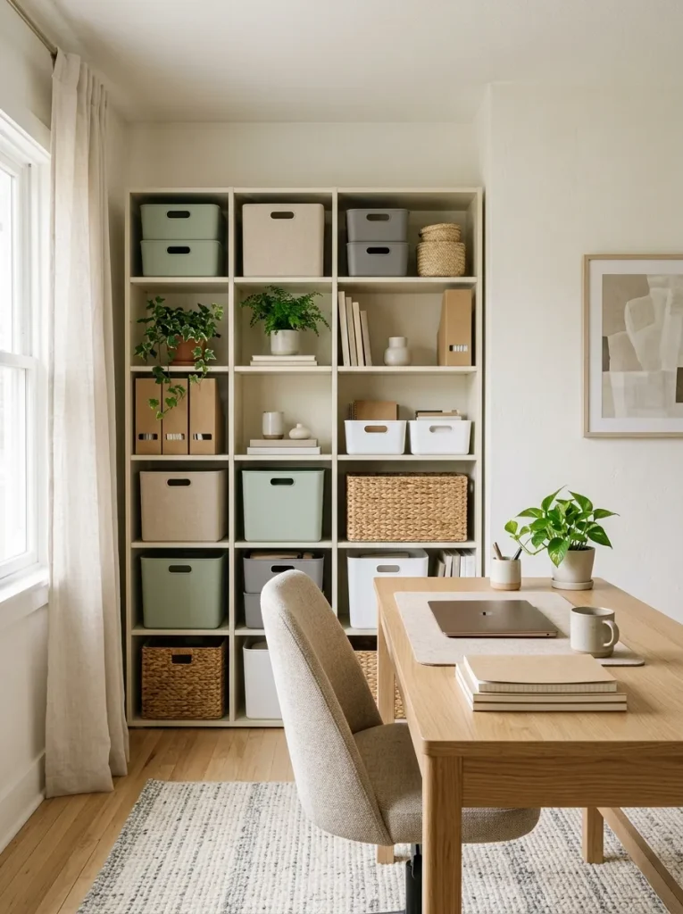 Color-Coded Storage Bins