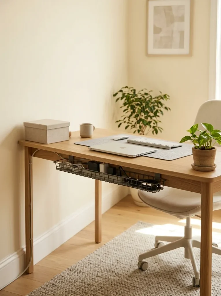 26 Motivating Home Office Decor Ideas to Boost Focus 25 Hidden Cable Management