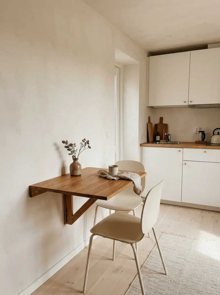 Small Kitchen Ideas: 29 Brilliant Ways to Gain Space 7 Fold-Down Dining Table