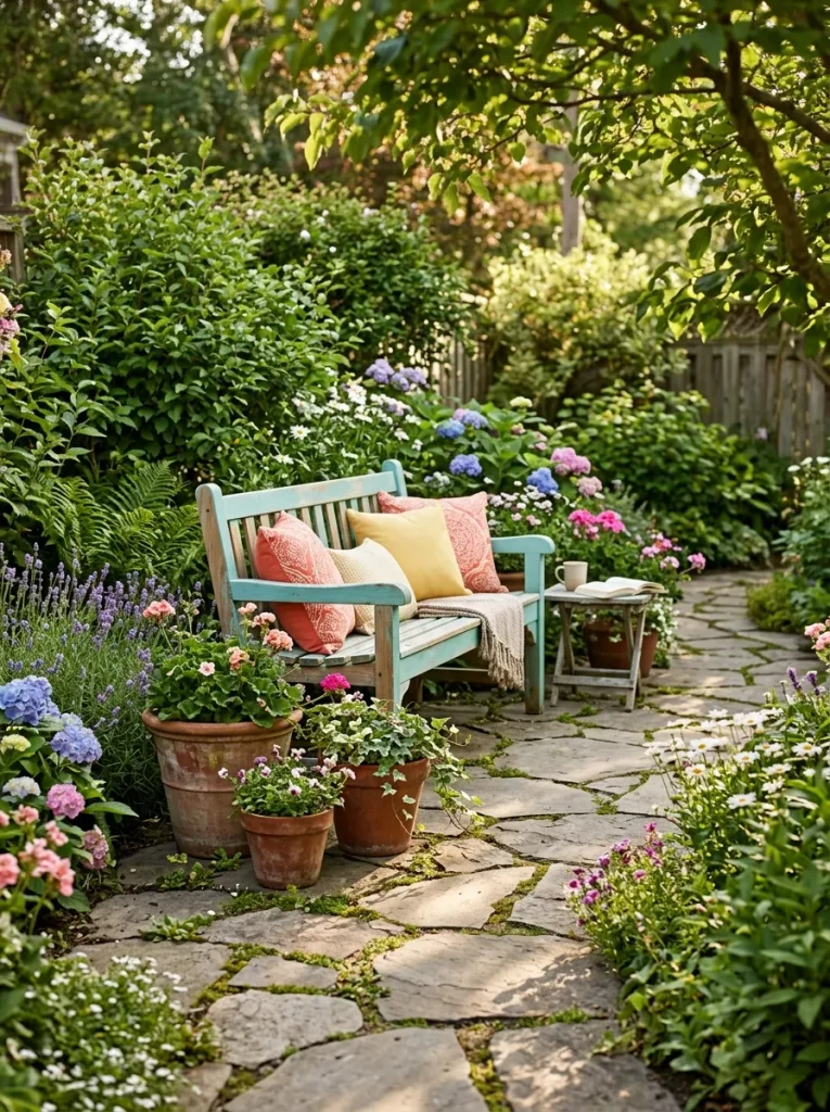 Colorful Garden Benches