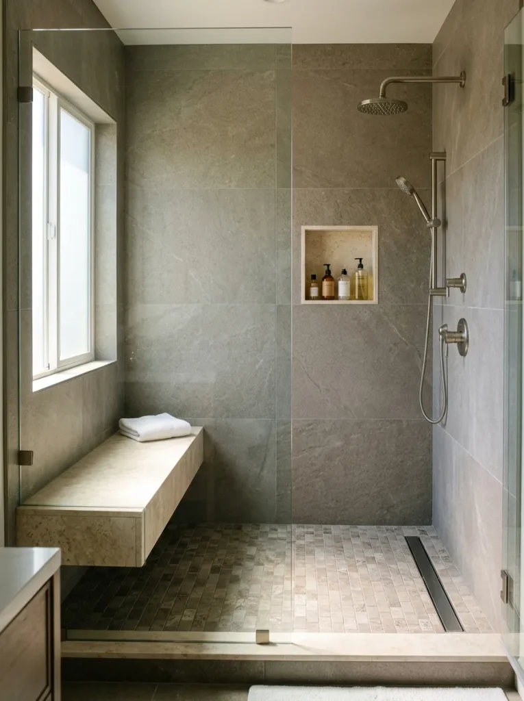 Built-In Shower Bench