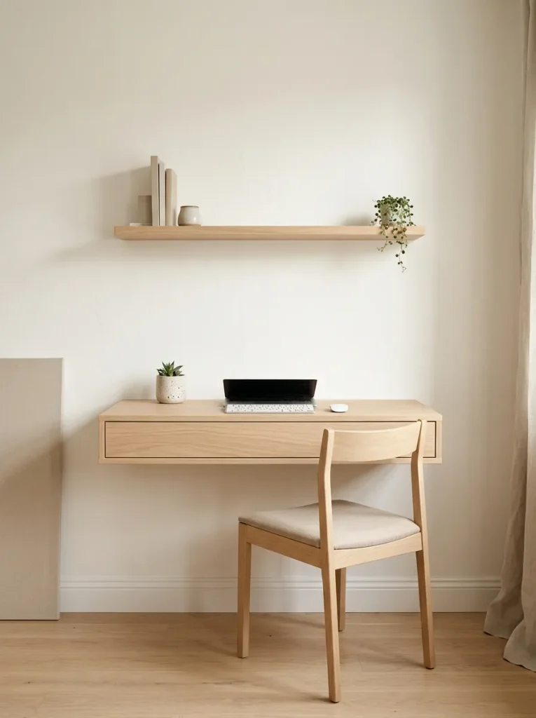 Compact Wall-Mounted Desk