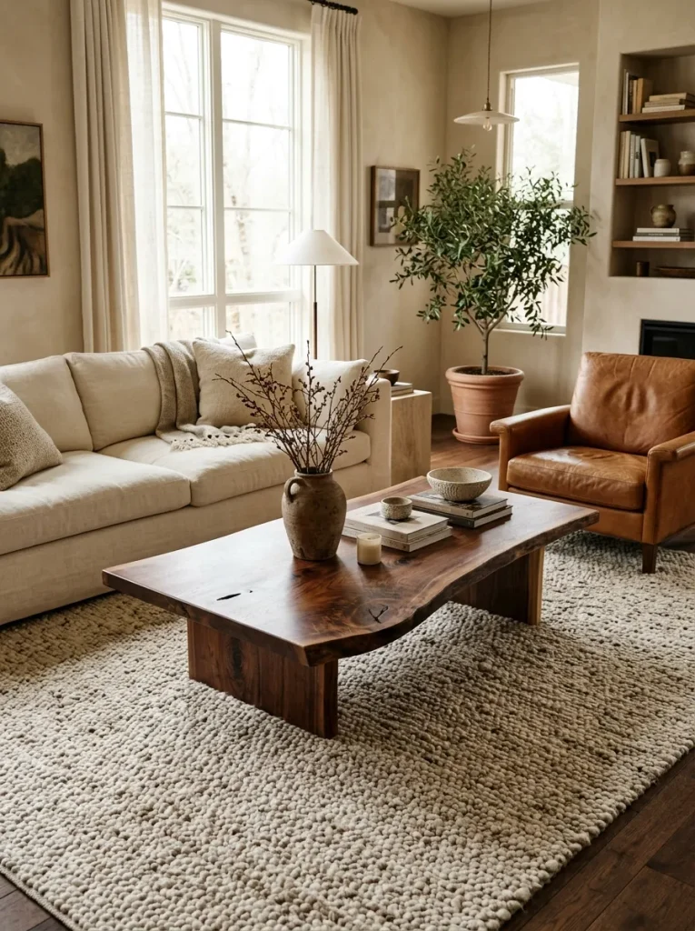 Live-Edge Wood Table