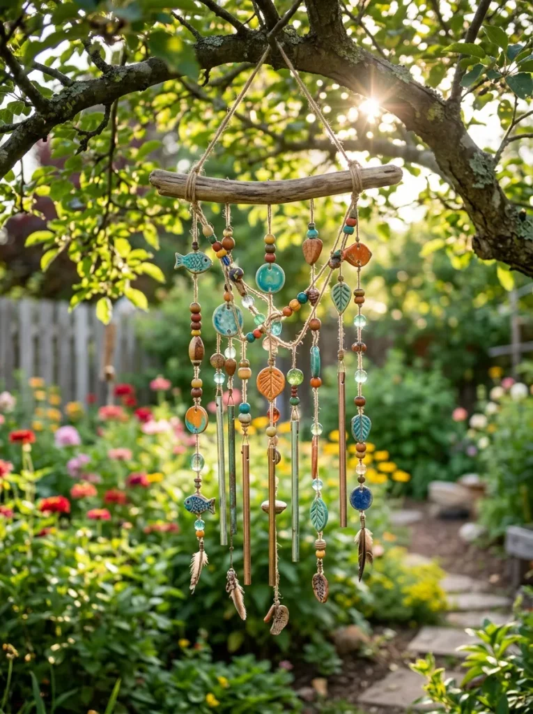 Colorful Garden Wind Chimes