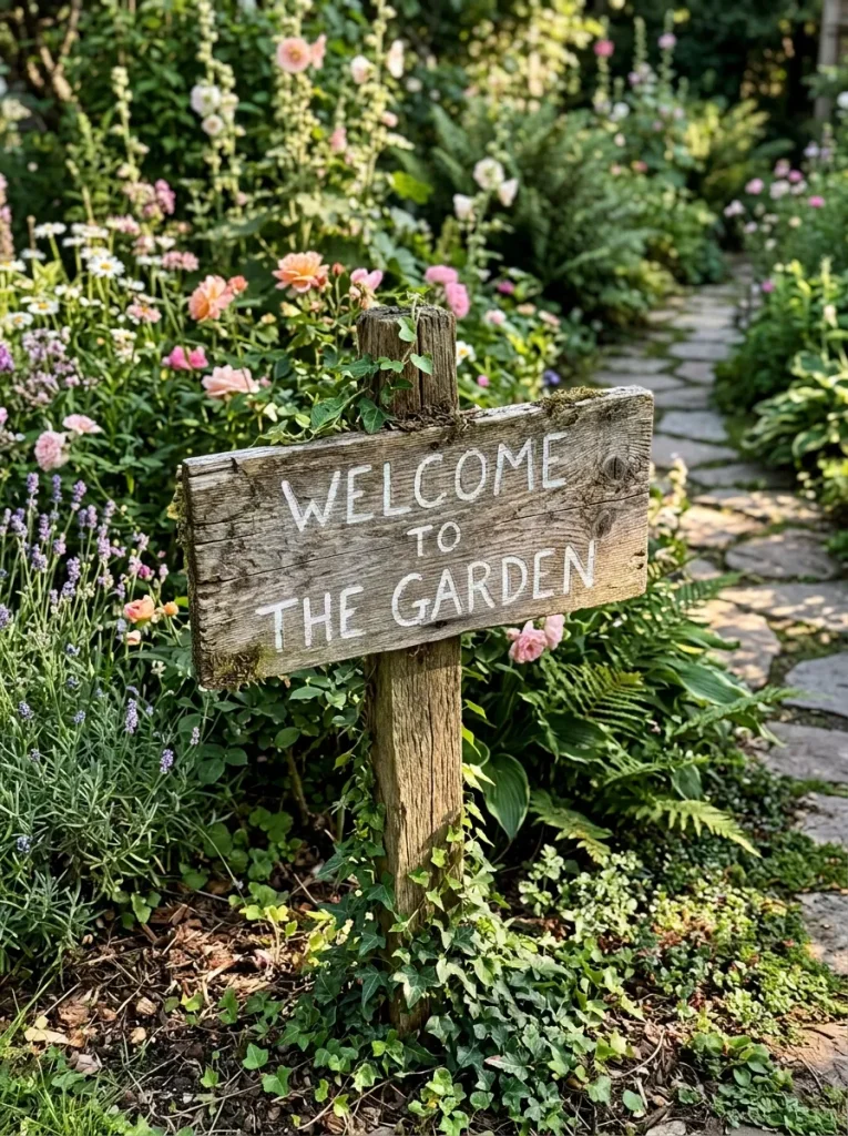 Rustic Garden Sign