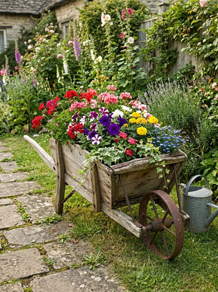 Decorative Garden Wheelbarrow